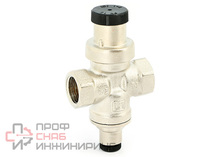 Редуктор давления Uni-fitt 3/4" В 1-4 бар PN15 COMPACT с отверстием под радиальный манометр 1/4" никел.