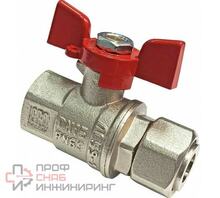 Кран шаровой Valfex PREMIUM для ВОДЫ с накид.г 1/2" ВР/ВР бабочка