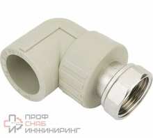 Угольник с накидной гайкой PPR РОСТУРПЛАСТ D32х1 мм