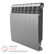 Радиатор биметаллический Royal Thermo BiLiner 500 /Silver Satin (серебро) (4 секции)  500 мм