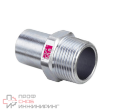 Переходник 22-3/4", 1111.1, труба-резьба, нар., сталь оцинкованная Viega Prestabo