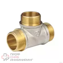 Тройник Aquasfera латунь Ду15 р/р/р никель 9010-01