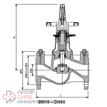 Клапан запорно-балансировочный Honeywell SafeCon (R) Ру16 Ду65