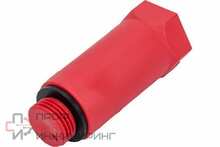 Заглушка удлиненная ELSEN 20x1/2" с наружной резьбой красная