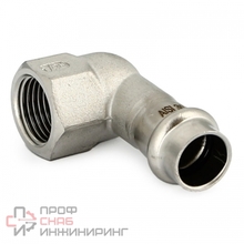 Угол Uni-fitt пресс-В 15 х 1/2", нержавеющая сталь