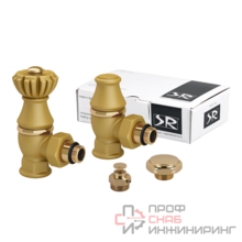 Комплект SR Rubinetterie Liberty 1/2” x 3/4” угловой золото