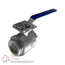 Кран шаровой Newkey муфтовый под привод нержавеющий (2PC)  AISI304 DN15 (1/2")  (CF8)  PN64