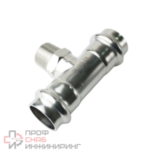 Тройник пресс из нержавеющей стали 35х1 пр/ш TIM