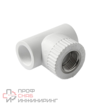 Тройник комбинированный 32 х 3/4 ВР полипропиленовый PPR белый