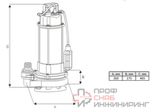 Канализационный насос Wellmix WQD 16-12-1.1 NEW (1100Вт, 1х220В) кабель 10м