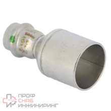 Редукционная вставка Sanpress Inox, с SC-Contur, нержавеющая сталь, 35 x 18 мм