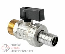 Кран шаровой дренажный с патрубком для шланга 1/2, ручка-рычаг, Н, ProAqua