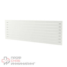 Стальной горизонтальный радиатор отопления Warmmet Flat 60H ширина 1500 мм секций 6 цвет белый тип подключения: нижнее правое