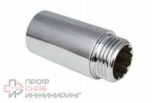 Удлинитель резьб. 1/2 х 60 мм г/ш TIM хром