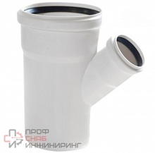 Тройник, 45°, 90, 50, PP (полипропилен) Rehau