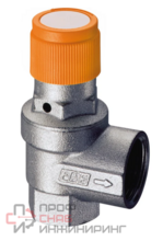 Клапан предохранительный автоматический FAR 1/2"х3/4", ВР-ВР, 6 бар, 160 град.