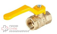 Кран шар Dist лат газ Эксперт Ду25 Ру40 м/м полн рыч 213Р