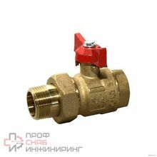 Кран шаровой латунный ГАЛЛОП Креп 332 Ду20 Ру16 м/амер полн бабочка