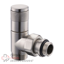 Угловой вентиль SR Rubinetterie Tondera ручная регулировка 1/2"х3/4" E матовый никель