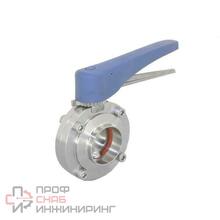 Затвор дисковый приварной нержавеющий, AISI304 DN40 (1_1/2")  (CF8)  PN10