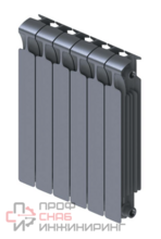 Радиатор биметаллический Rifar Monolit Ventil 500/6, правое подключение (без H-образного узла) Титан