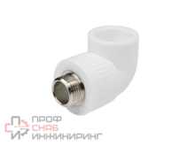 Угольник полипропиленовый комбинированный 90° КОНТУР PP-R D20-3/4"