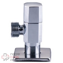 Кран шаровой угловой Vieir VER39 с отражателем 1/2"x3/4" хром.