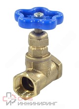 Клапан запорный латунь 15б3р Ду40 Ру25 м/м БАЗ