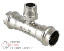 Фитинг Valtec из нержавеющей стали – пресс-тройник с наружной резьбой VTI.933.I.420642