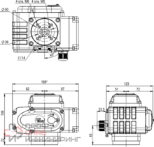 Привод электрический Kipvalve, 500Nm, 220VAC