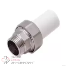 Муфта РосТурПласт PP-R бел комб разъем Дн25х3/4" нр пайк/н/р 14288
