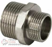 Ниппель РосТурПласт переходной НР 1 1/2"х1" никель RTP