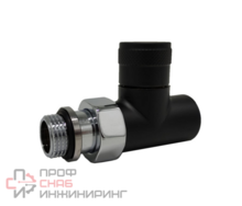 Запорный клапан прямой SR Rubinetterie Tondera 1/2", чёрный