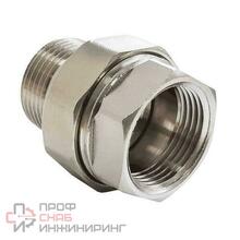 Соединитель лат. американка Ду25 м/р никель VALFEX