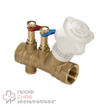 Клапан R206B DN20 3/4" ВВ PN25 с измерительными штуцерами со сливом Giacomini