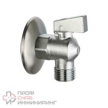 Кран шаровой угловой Vieir 1/2"-1/2 мат. хром.