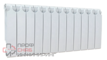 Радиатор отопления Теплоприбор БР1-350/12 НПЛ биметаллический, с межосевым расстоянием 350мм, 12 секции, нижнее подключение слева