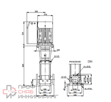 Насос Grundfos CRE 90-3 AN-F-A-E-HQQE 22,0kW 3x400V с датчиком давления