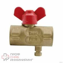 Кран для манометра Пензапромарматура DN15 PN16 ВР G1/2"-М20Х1,5 с краном Маевского