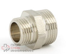 Ниппель редукционный 1 1/2" х 1", никелированный