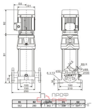 Многоступенчатый насос Wellmix CV 5-12-0-HQCV (3х380В, 2.2кВт, IE3)