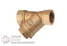 Фильтр магнитный Y-образный латунь R74M Ду40 Ру30 м/м 110C со сливной пробкой Giacomini