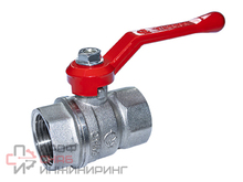 Кран шаровой латунный Галлоп Стандарт 220 нк Ду25 Ру16 м/м полн рычаг