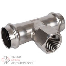 Тройник-переходник Rommer ВПр-ВР 28х3/4 из нержавеющей стали