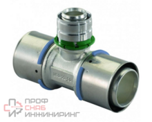 Тройник МП пресс латунь Дн40х25х32 переходной Uponor