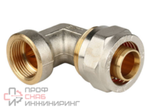 Угольник с внутренней резьбой, обжимной, тип SFS-0007, Stout Ду26х3/4