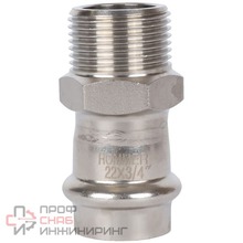 Переходник Rommer ВПр-НР 22х3/4 из нержавеющей стали