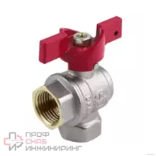 Кран шаровой Aquasfera латунь 1008 Euro нк Ду15 Ру40 м/м полн угл баб 1008-01