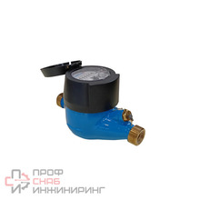 Счетчик холодной воды «Пульсар М» без интерфейса Ду15, пластиковый регистр, Qn=1,5 м3/ч