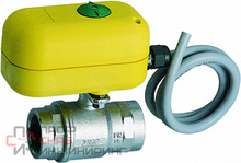 Шаровой кран FAR 2-х ход. зон. с серв. 220 В 1"